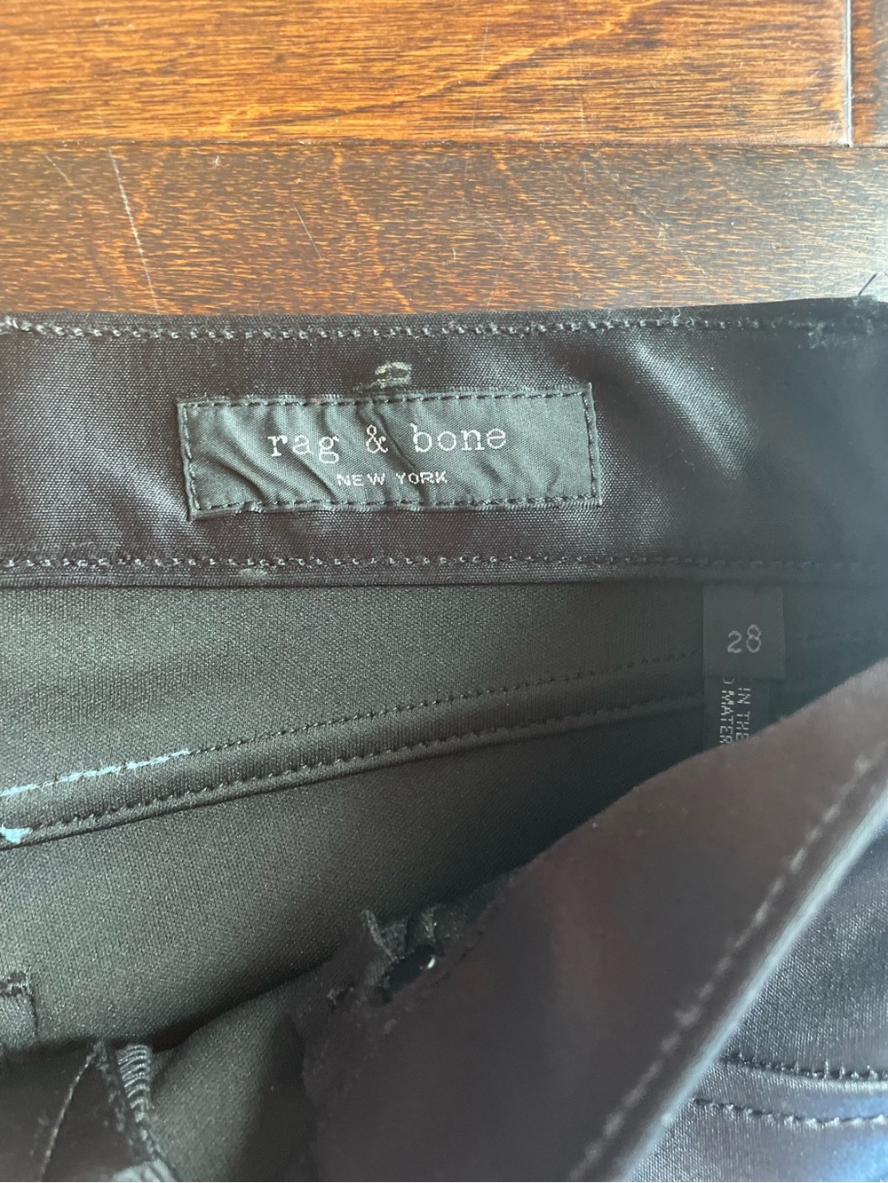 rag & bone New York Black Coated Skinny Jeans Size 28 - Picture 3 of 11